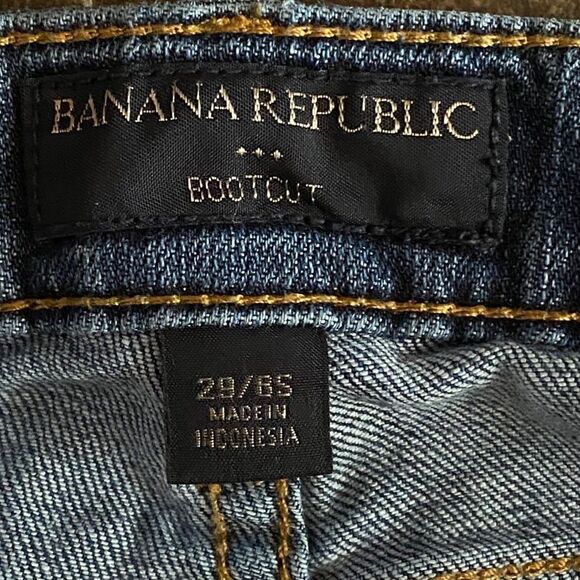 Banana Republic Sz 29/8 Short 34x30 Jeans Low Rise Bootcut Y2K 00s - Picture 8 of 10